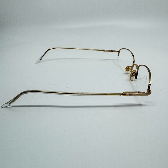 GENNY MOD.748-B 5001 Eyeglasses Frame Italy Half Rim 51-18-135 Gold/Clear H9974 - Picture 4 of 7